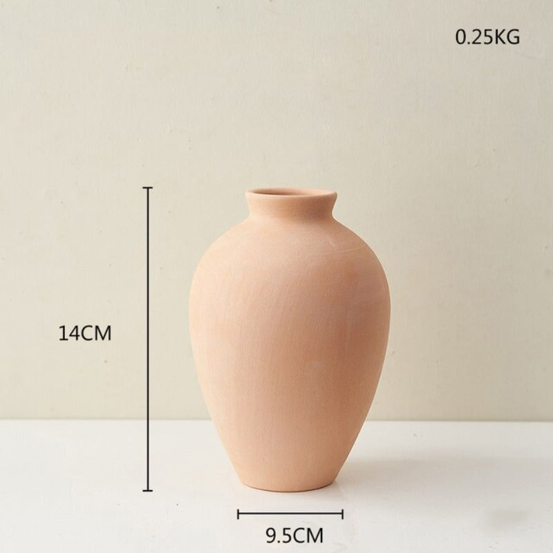 Wazon ceramiczny w pomarańczowym kolorze