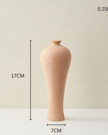 Wazon ceramiczny w pomarańczowym kolorze