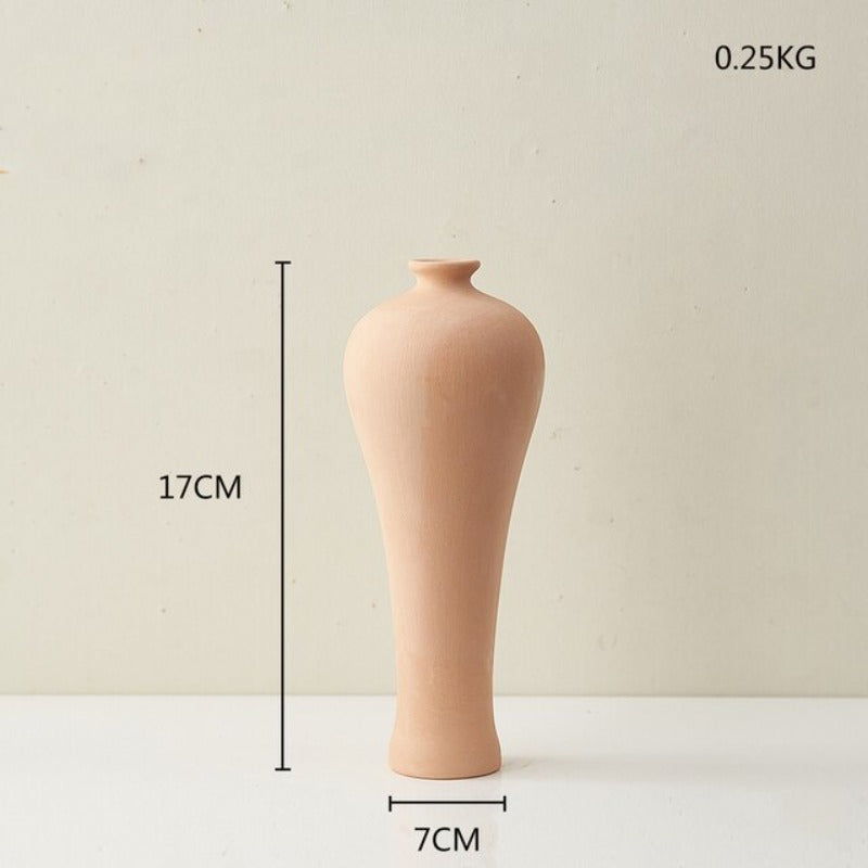 Wazon ceramiczny w pomarańczowym kolorze