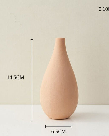 Wazon ceramiczny w pomarańczowym kolorze