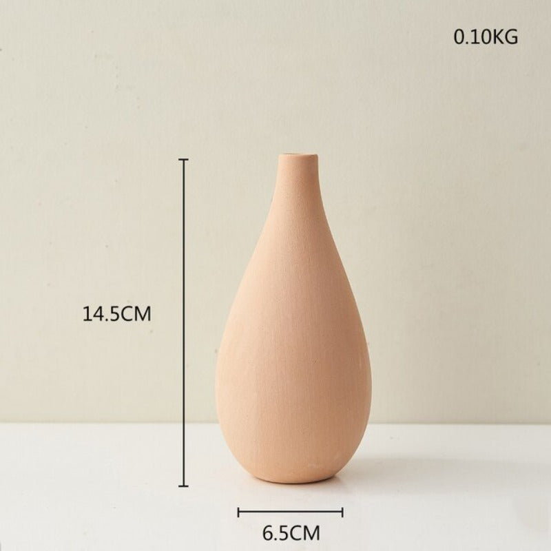 Wazon ceramiczny w pomarańczowym kolorze