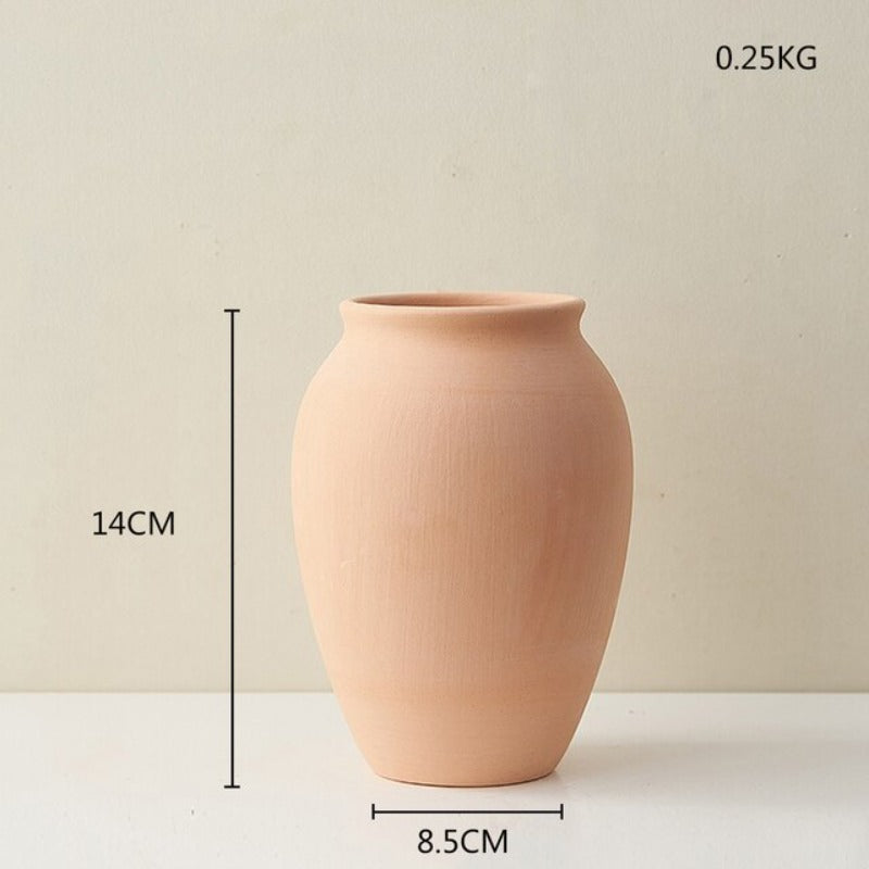Wazon ceramiczny w pomarańczowym kolorze