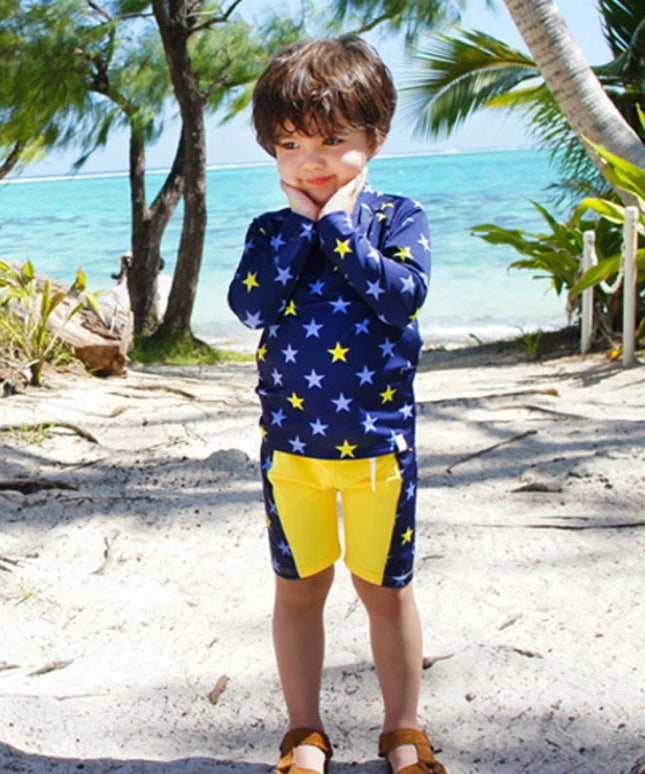 Dwuczęściowy kostium kąpielowy dla niemowląt we wzory