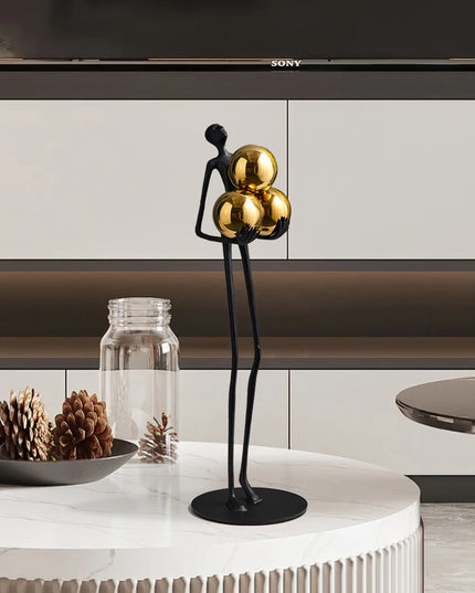 Figurka dekoracyjna wysoka czarna postać