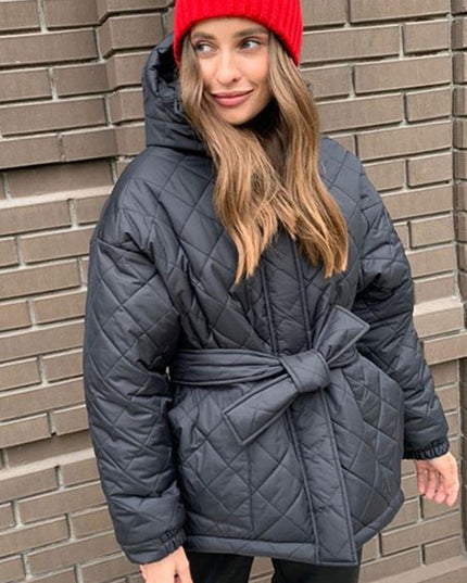 Damska kurtka przejściowa ocieplana pikowana