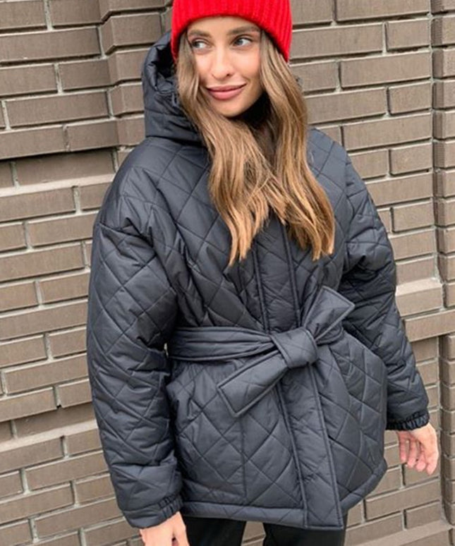 Damska kurtka przejściowa ocieplana pikowana