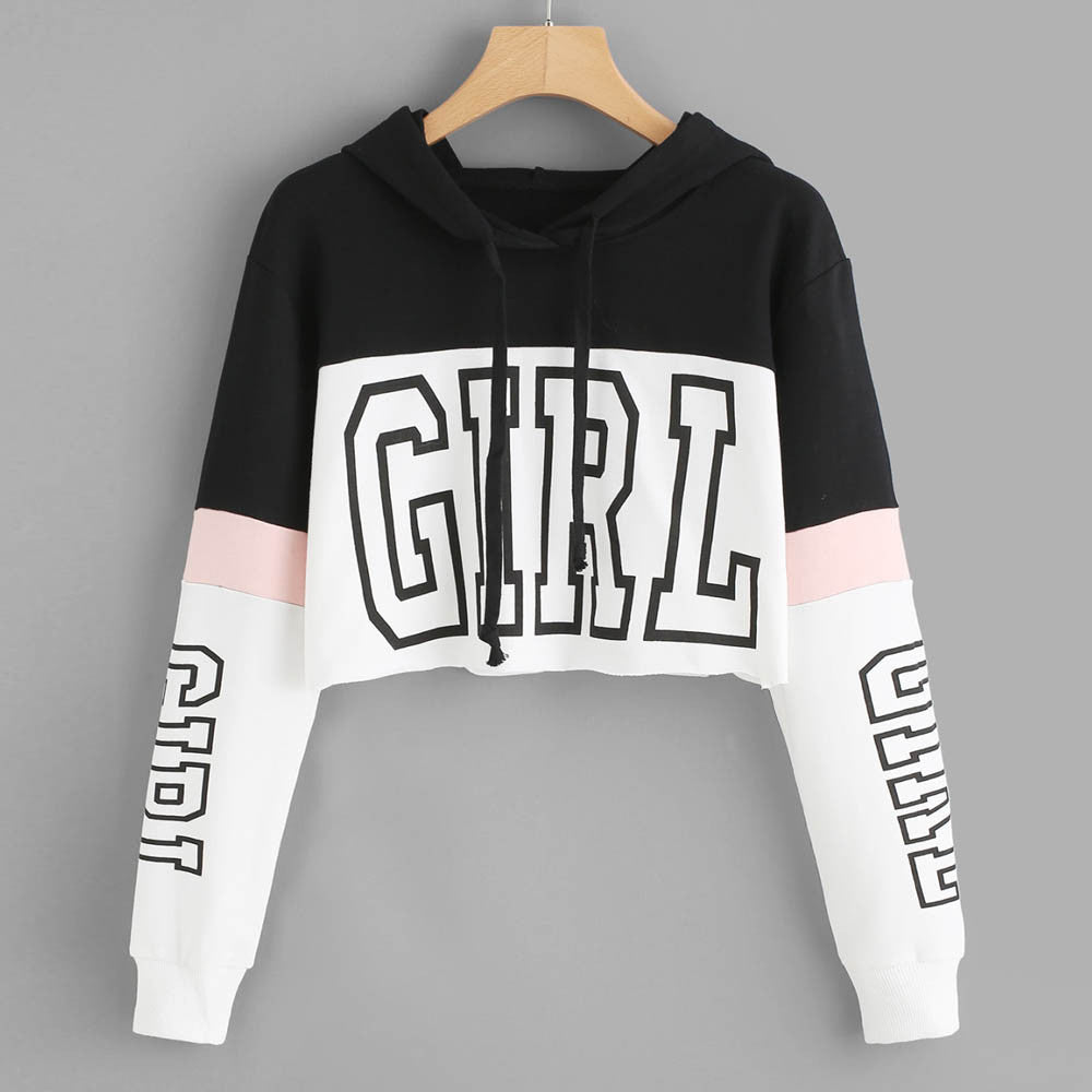 Damska bluza z kapturem z napisem GIRL