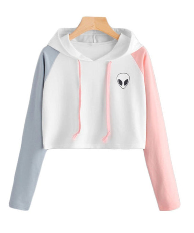 Damska bluza trzykolorowa długości crop