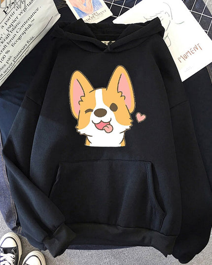 Damska bluza z pieskiem corgi