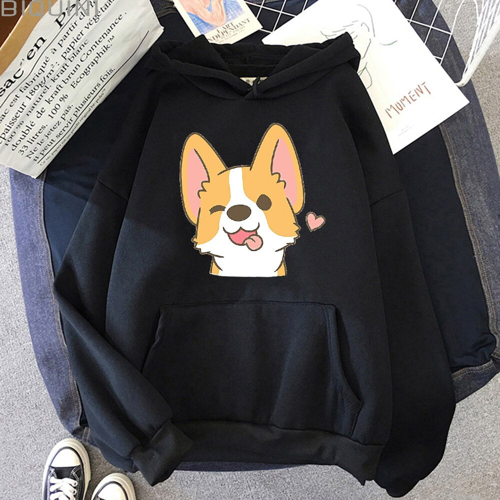 Damska bluza z pieskiem corgi