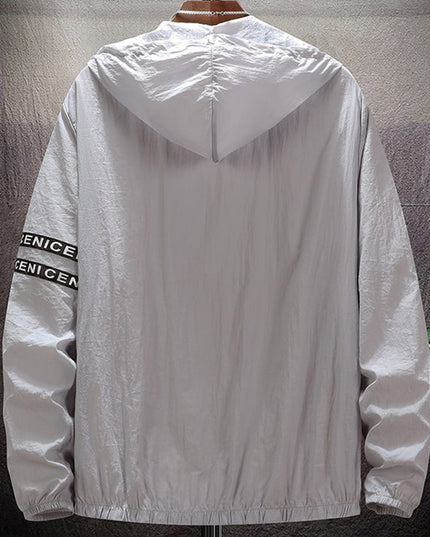 Męska kurtka przejściowa oversize z kapturem