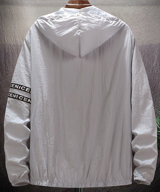 Męska kurtka przejściowa oversize z kapturem