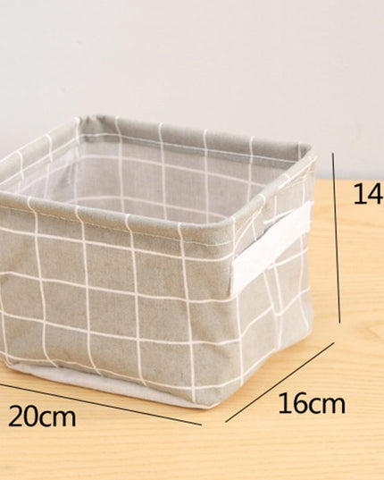 Organizer pudełko do przechowywania lniane
