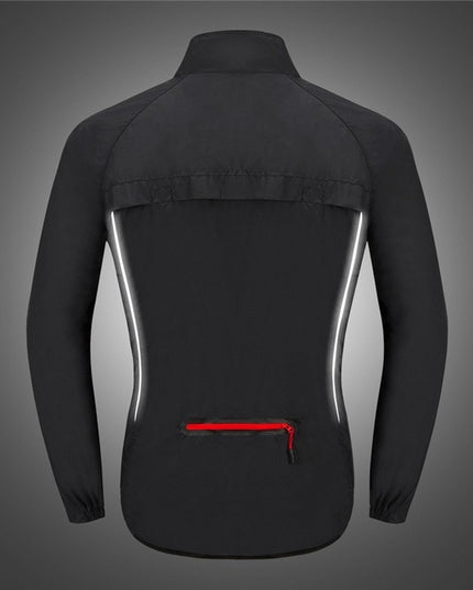 Męska kurtka przejściowa przeciwdeszczowa z odblaskowymi wstawkami