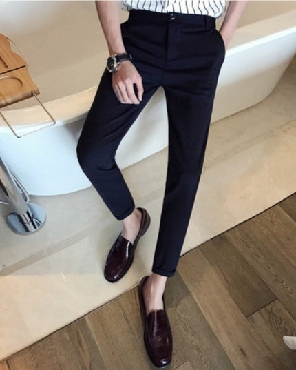 Meskie spodnie chinosy z elastycznej tkaniny