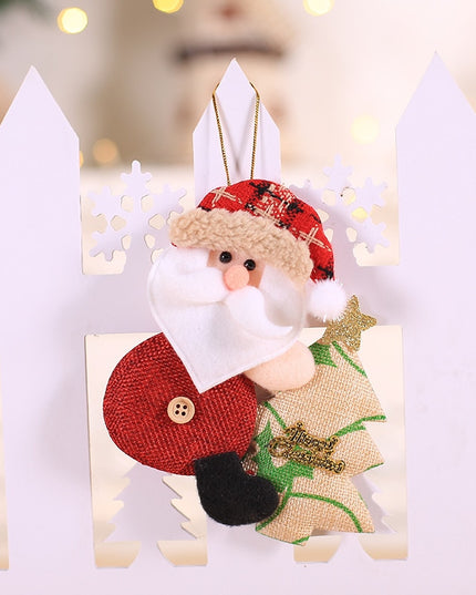 Świąteczna wisząca ozdoba z mikołajem na choince