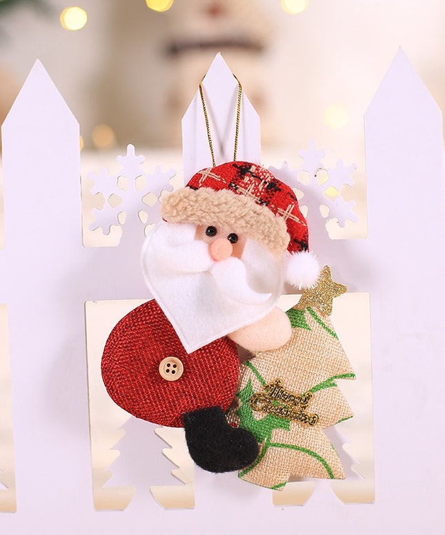 Świąteczna wisząca ozdoba z mikołajem na choince