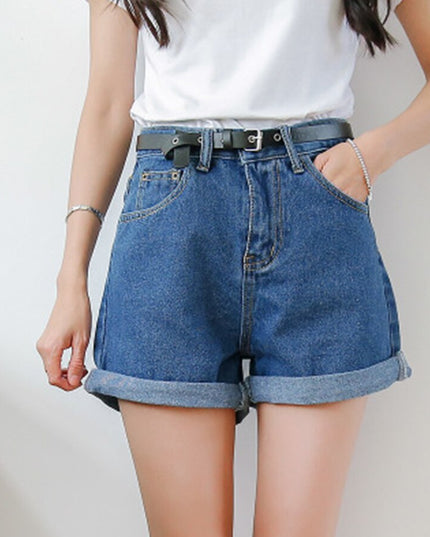 Damskie szorty jeansowe mom fit