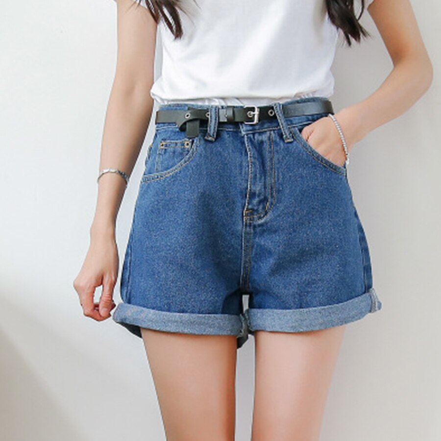 Damskie szorty jeansowe mom fit
