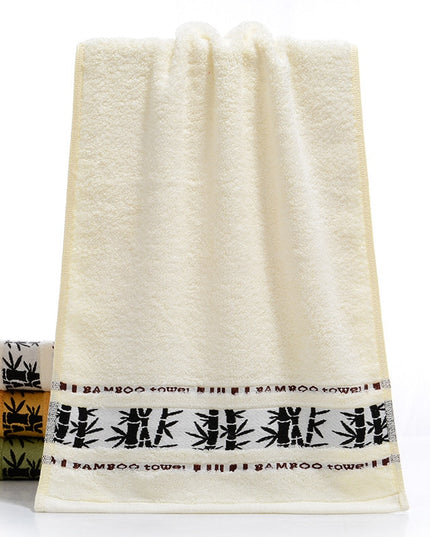 Ręcznik łazienkowy bambusowy ze wzorem zestaw