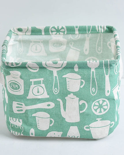 Organizer pudełko do przechowywania lniane