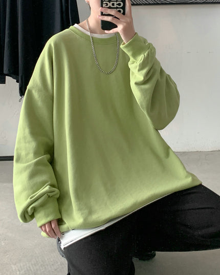 Męska bluza oversize bez kaptura