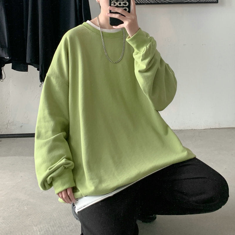 Męska bluza oversize bez kaptura