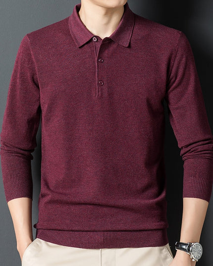 Męski sweter rozpinany z kołnierzykiem