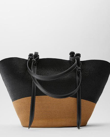 Torba plażowa z kieszonką w środku