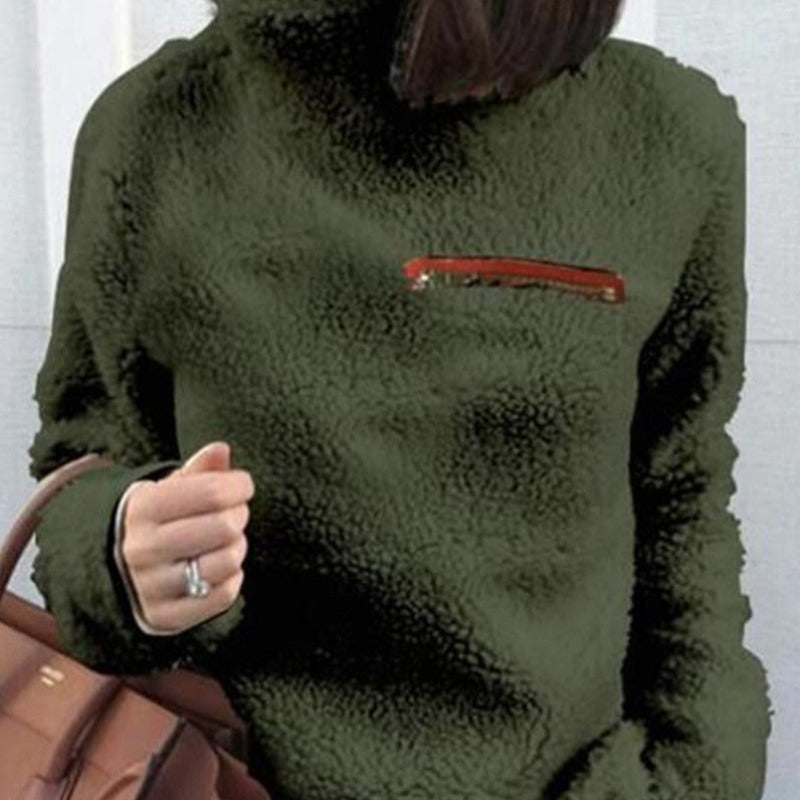 Damska bluza polarowa ze stójką