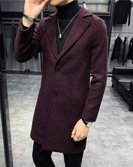 Męski płaszcz dwurzędowy klasyczny