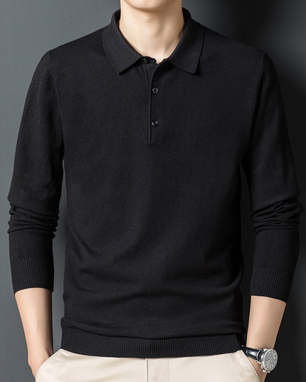 Męski sweter rozpinany z kołnierzykiem