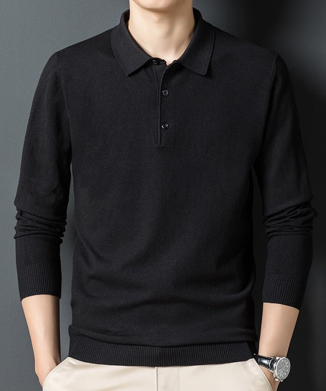 Męski sweter rozpinany z kołnierzykiem