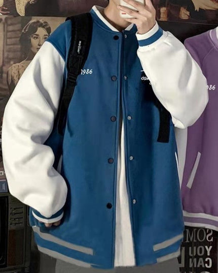 Męska kurtka przejściowa bomberka bejsbolówka