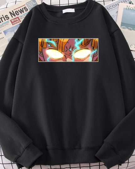 Męska bluza bez kaptura z nadrukiem