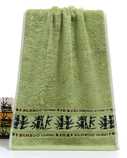 Ręcznik łazienkowy bambusowy ze wzorem zestaw