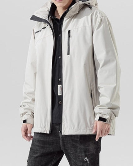 Męska kurtka przeciwdeszczowa luźna wodoodporna