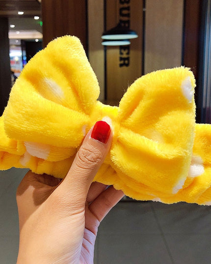 Opaska do włosów w kropki