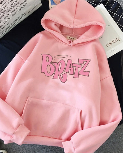 Damska bluza z kapturem z logo BRATZ