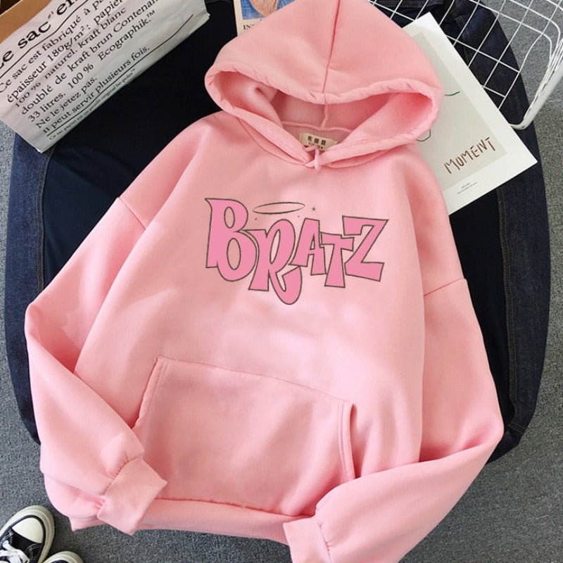 Damska bluza z kapturem z logo BRATZ