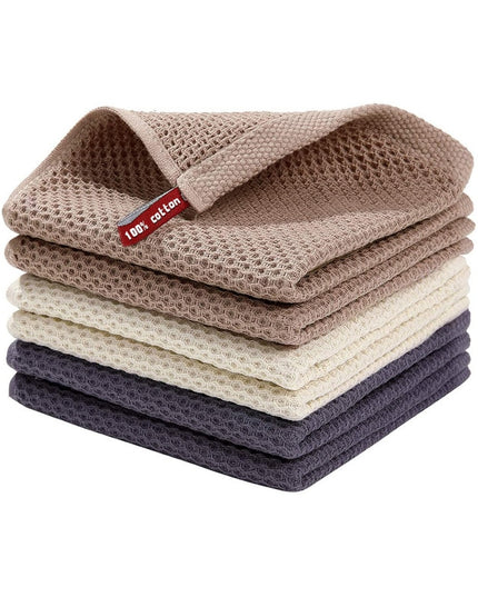 Ręcznik kuchenny bawełniany wafel w kremowych kolorach