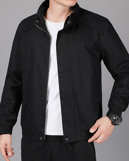 Męska kurtka przejściowa klasyczna ze stójką