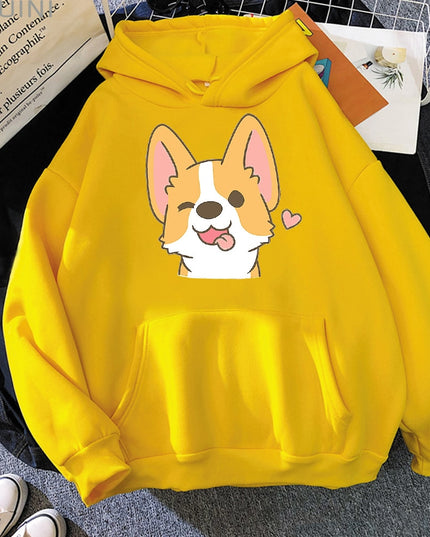 Damska bluza z pieskiem corgi