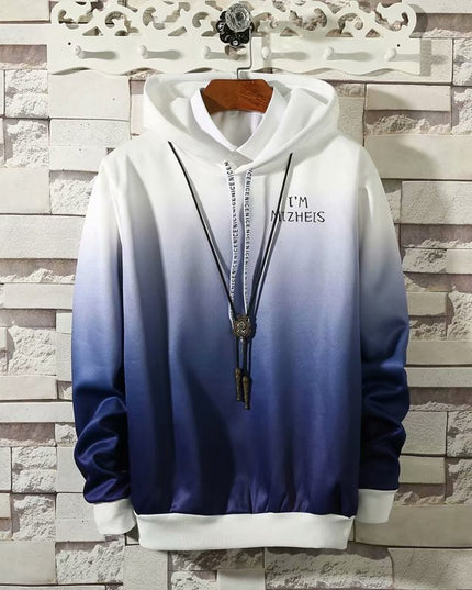 Męska bluza ombre z kapturem