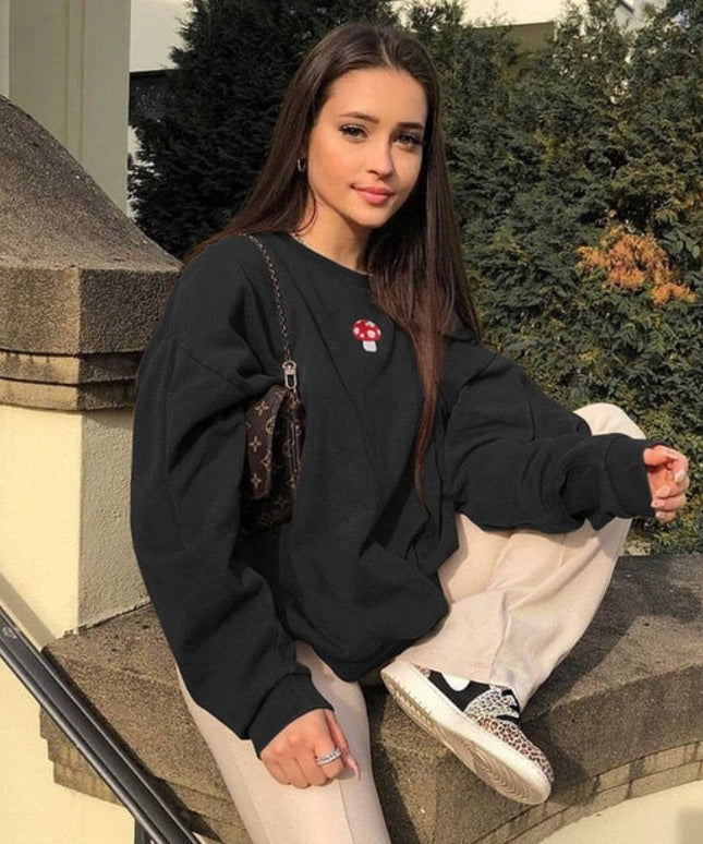 Damska bluza z nadrukiem muchomora