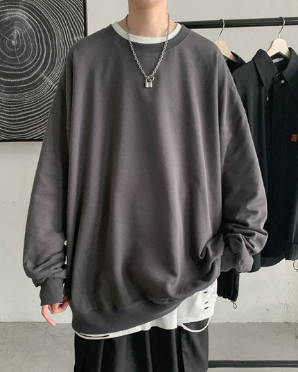 Męska bluza oversize bez kaptura