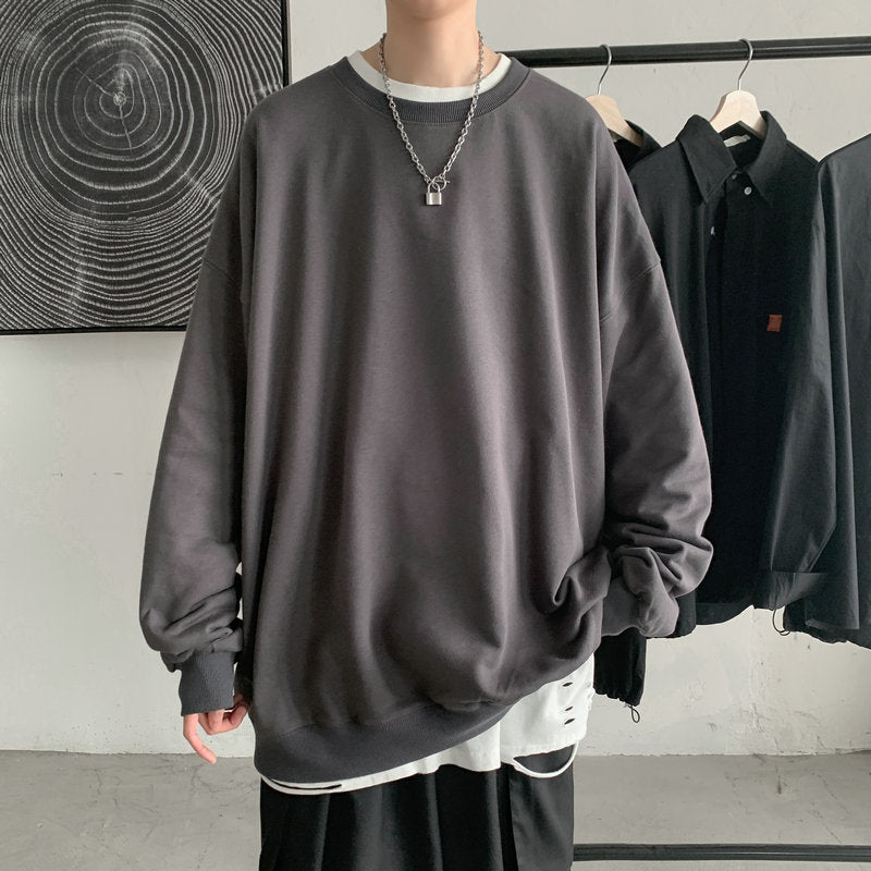 Męska bluza oversize bez kaptura