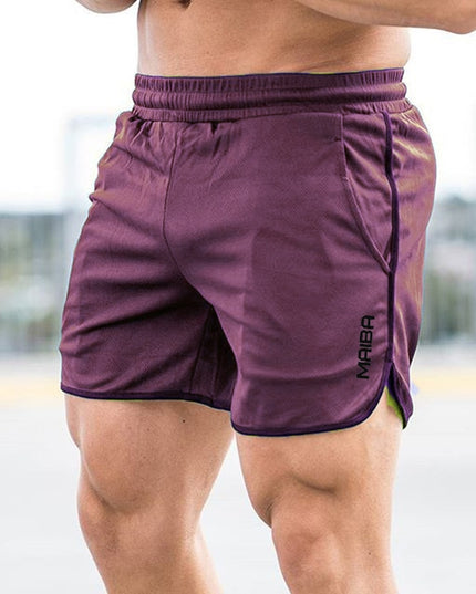 Męskie szorty sportowe z lamówką