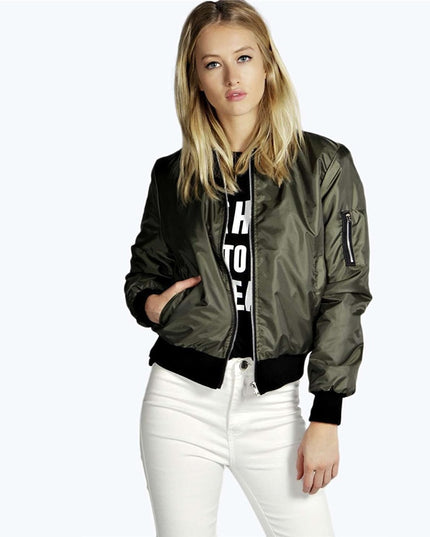 Damska kurtka przejściowa bomberka