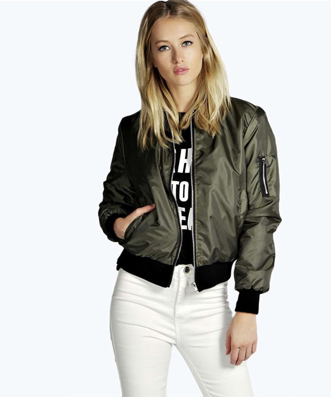 Damska kurtka przejściowa bomberka